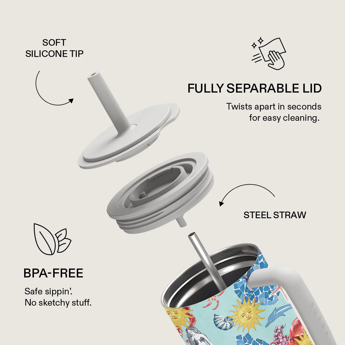 Aegean Affair - All Day Leakproof Tumbler - Image 6