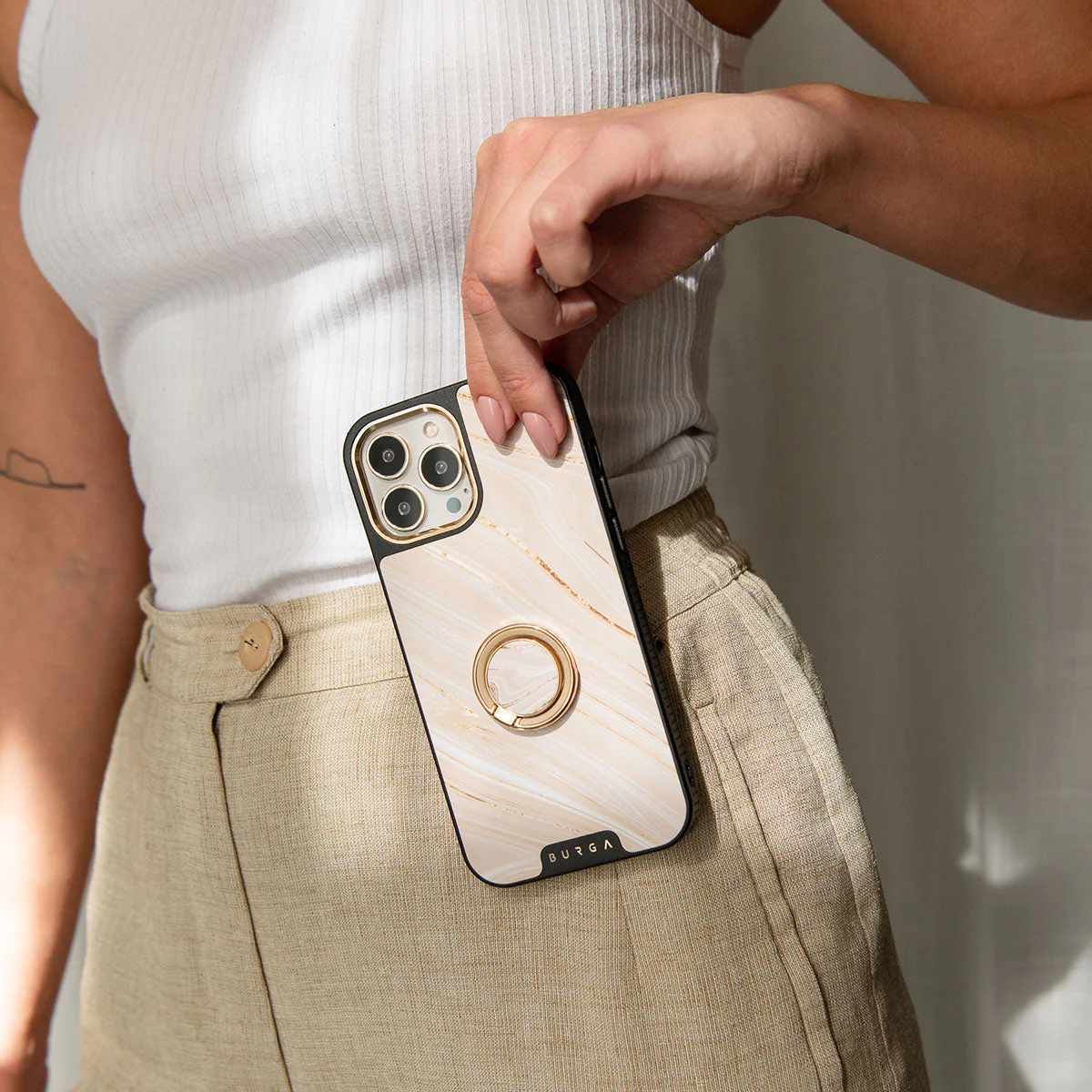 Full Glam - Beige Samsung Galaxy S26 Plus Case - Image 52