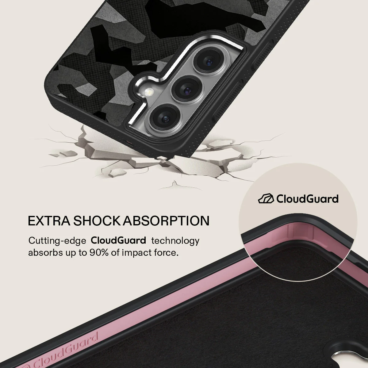 Night Black Camouflage - Samsung Galaxy S26 Case - Image 14