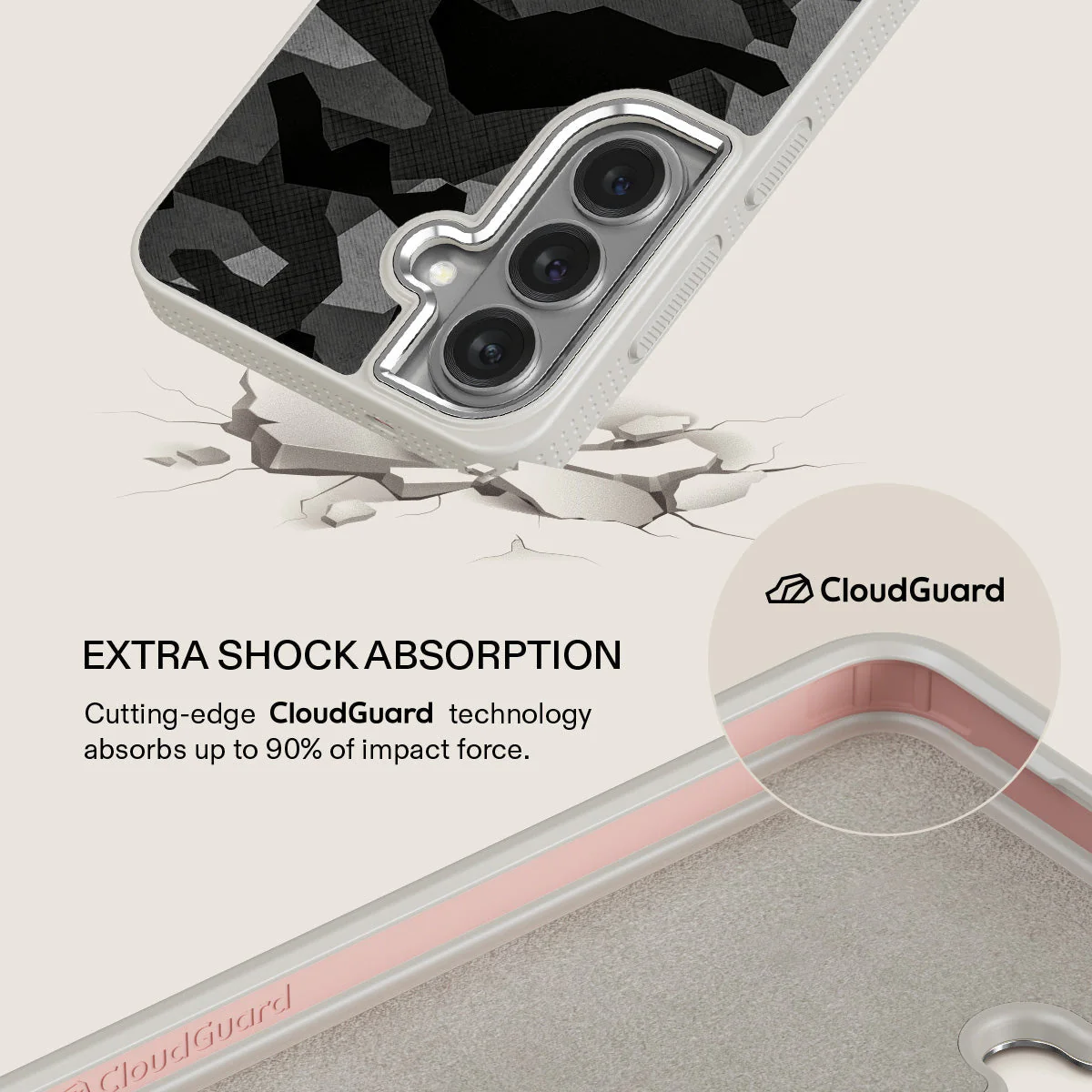 Night Black Camouflage - Samsung Galaxy S26 Case - Image 35