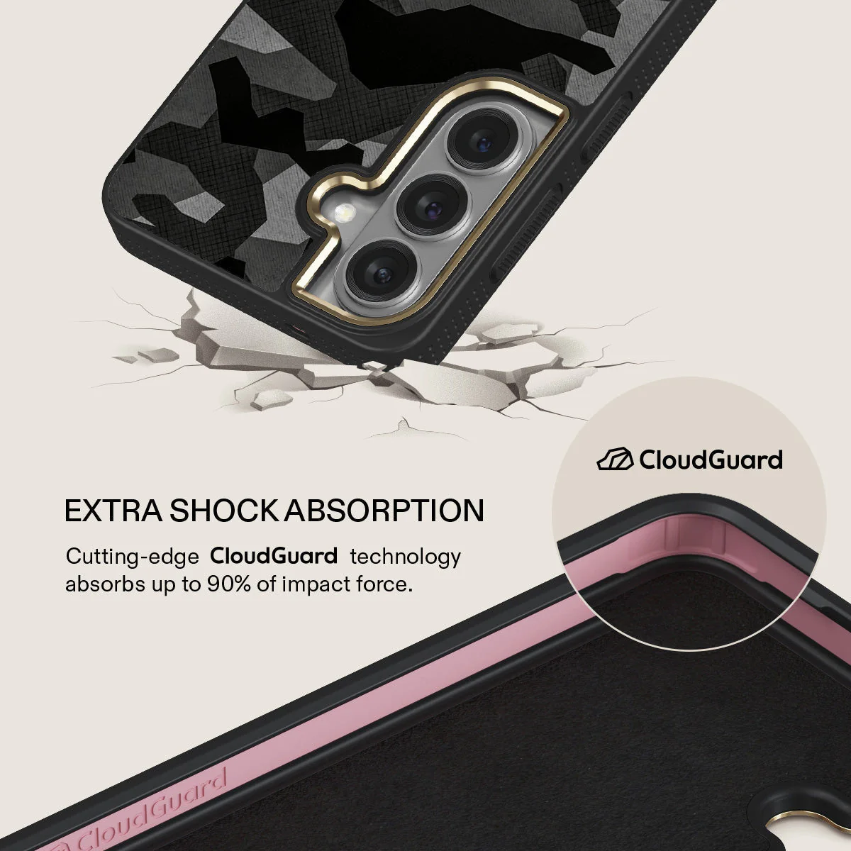 Night Black Camouflage - Samsung Galaxy S26 Case - Image 7