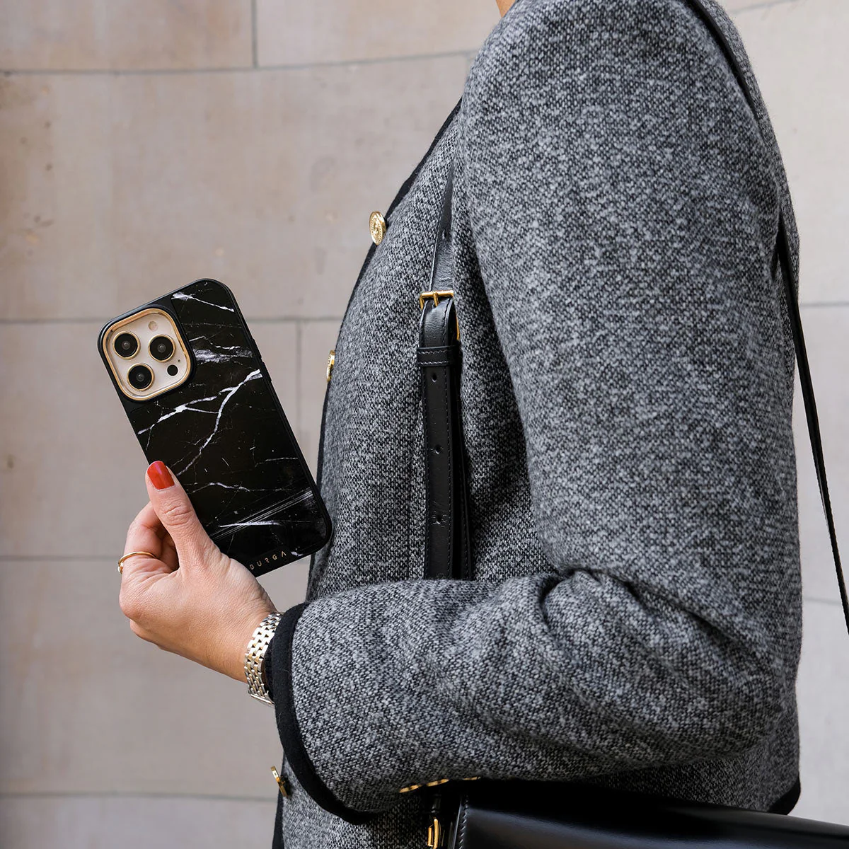 Noir Origin - Black Marble Samsung Galaxy S26 Ultra Case - Image 43