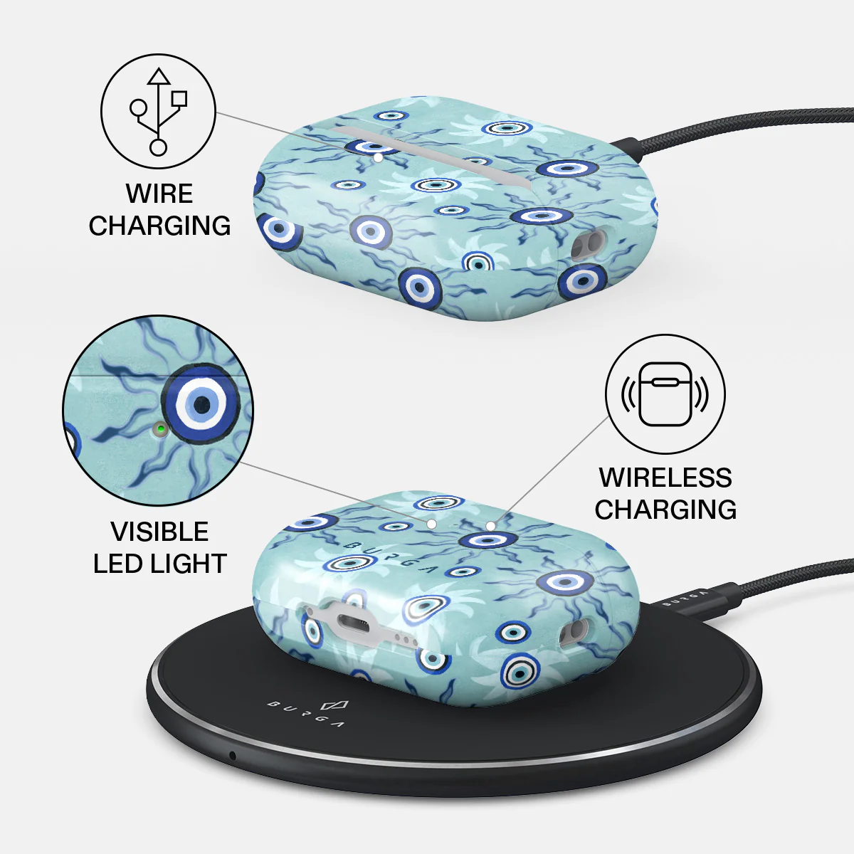 Blue Gaze - AirPods Pro 3 Case - Image 3
