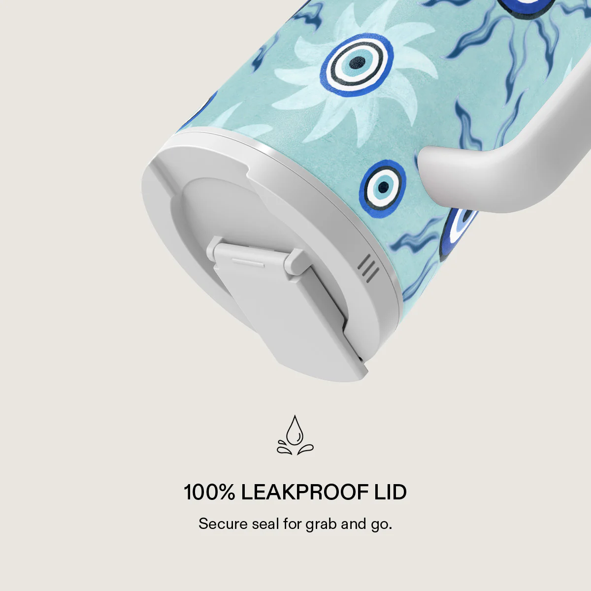 Blue Gaze - EasyGrip Travel Mug - Image 3