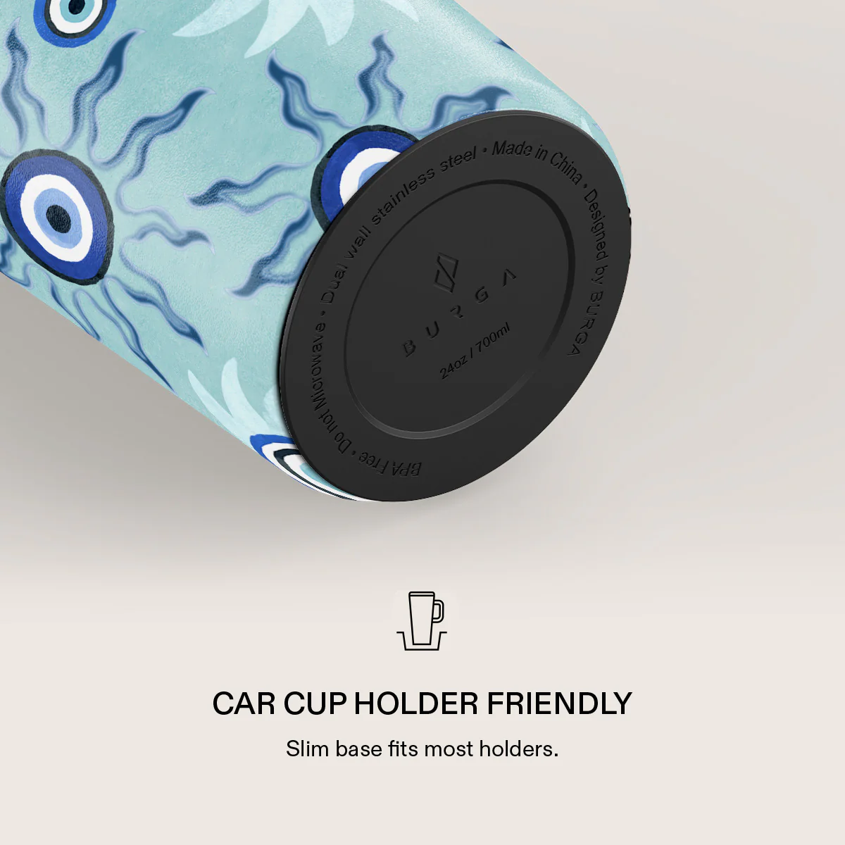 Blue Gaze - EasyGrip Travel Mug - Image 5