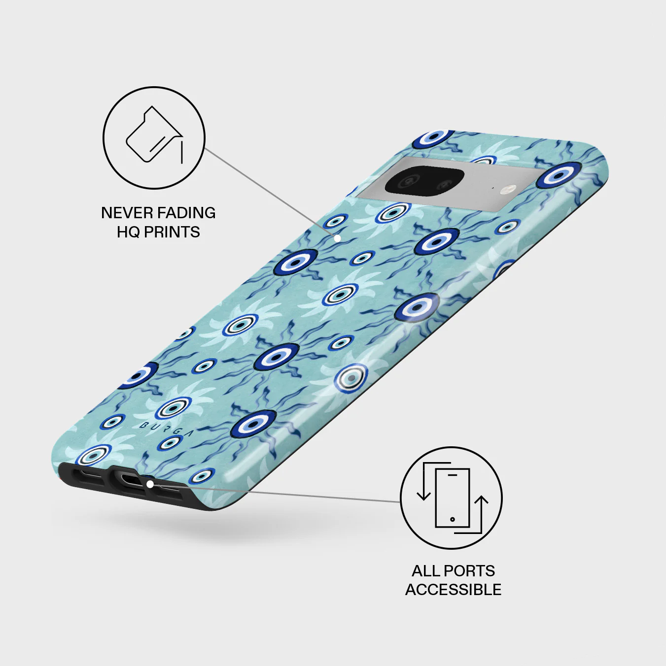 Blue Gaze - Google Pixel 7a Case - Image 3