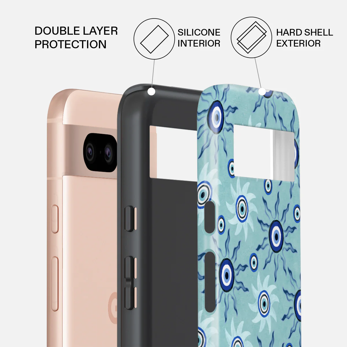 Blue Gaze - Google Pixel 8a Case - Image 2