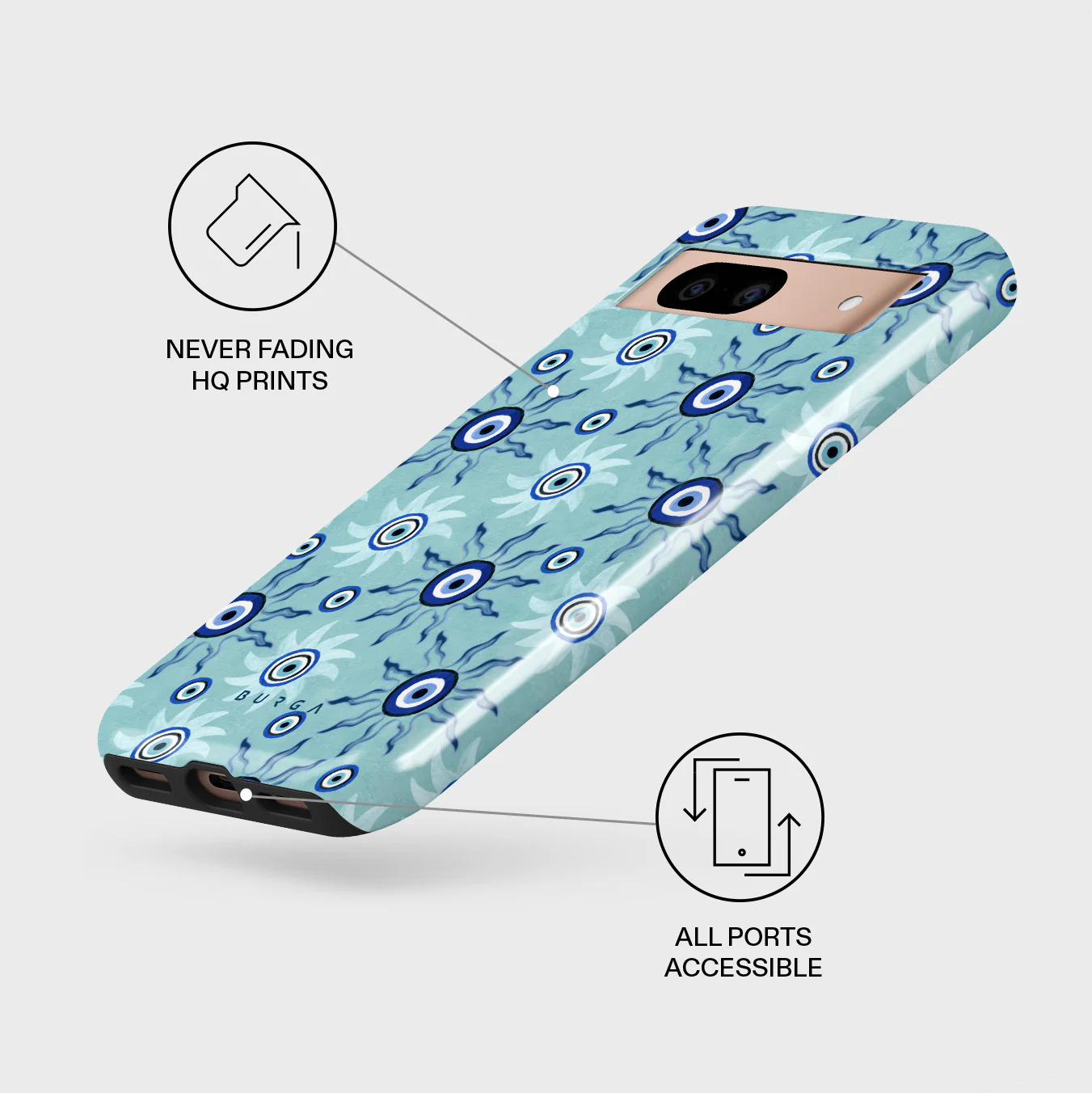 Blue Gaze - Google Pixel 8a Case - Image 3