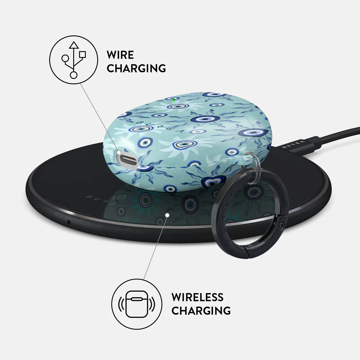 Blue Gaze - Google Pixel Buds 2 Case - Image 3