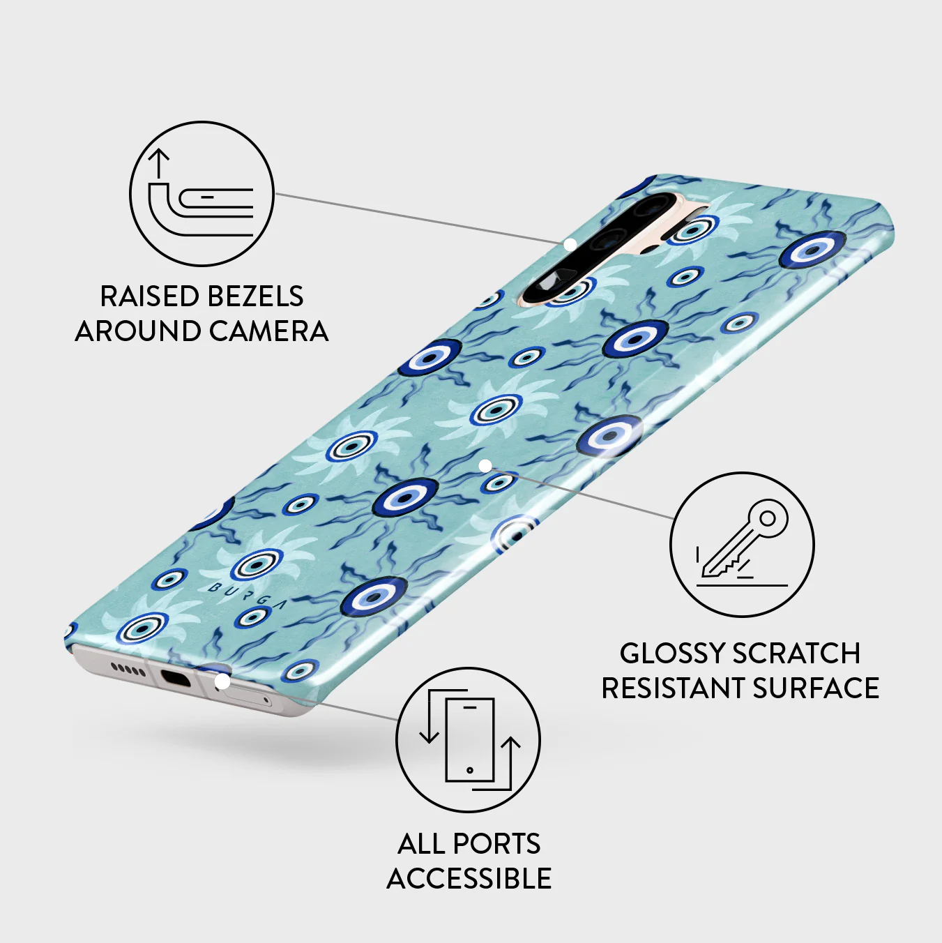 Blue Gaze - Huawei P30 Pro Case - Image 3