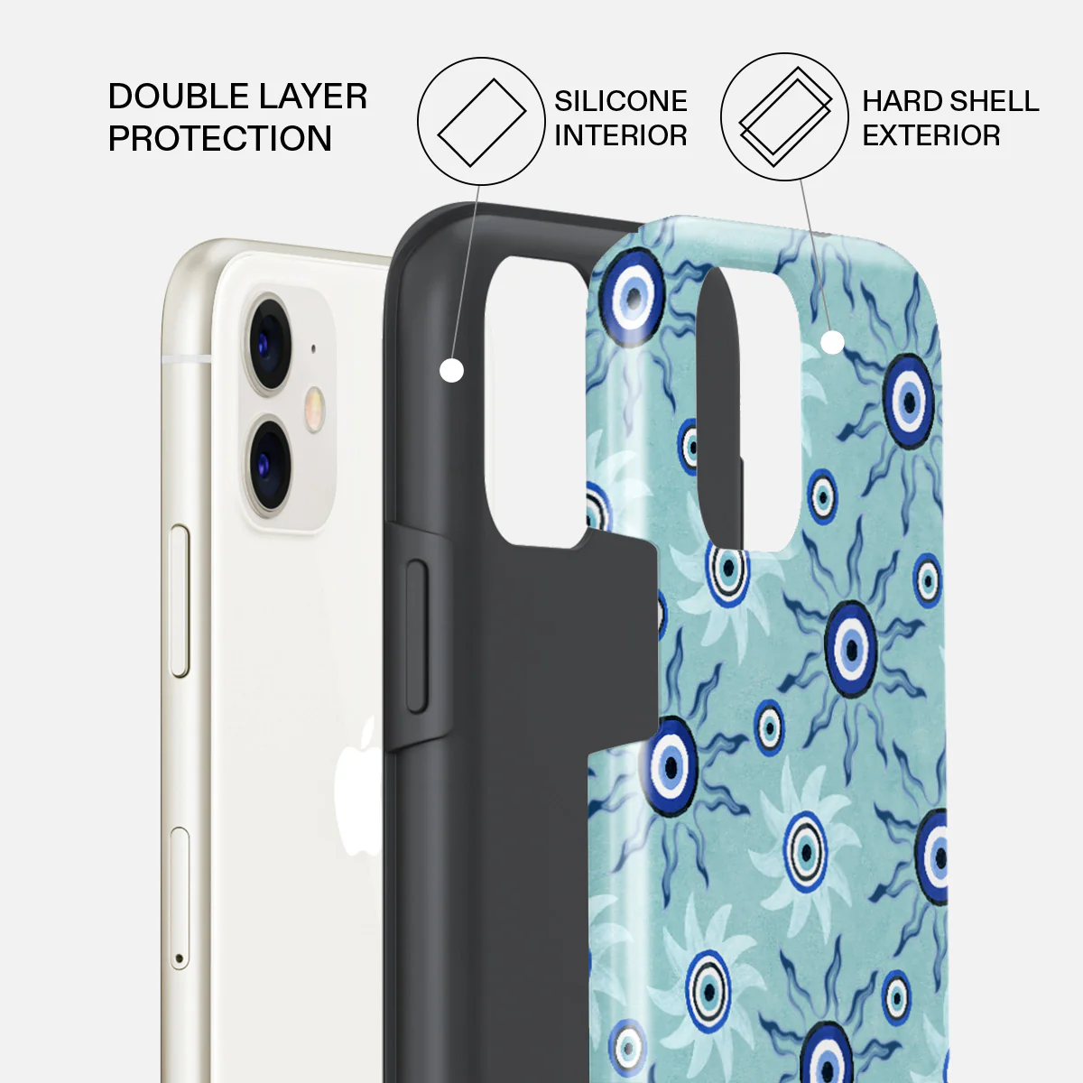 Blue Gaze - iPhone 11 Case - Image 2