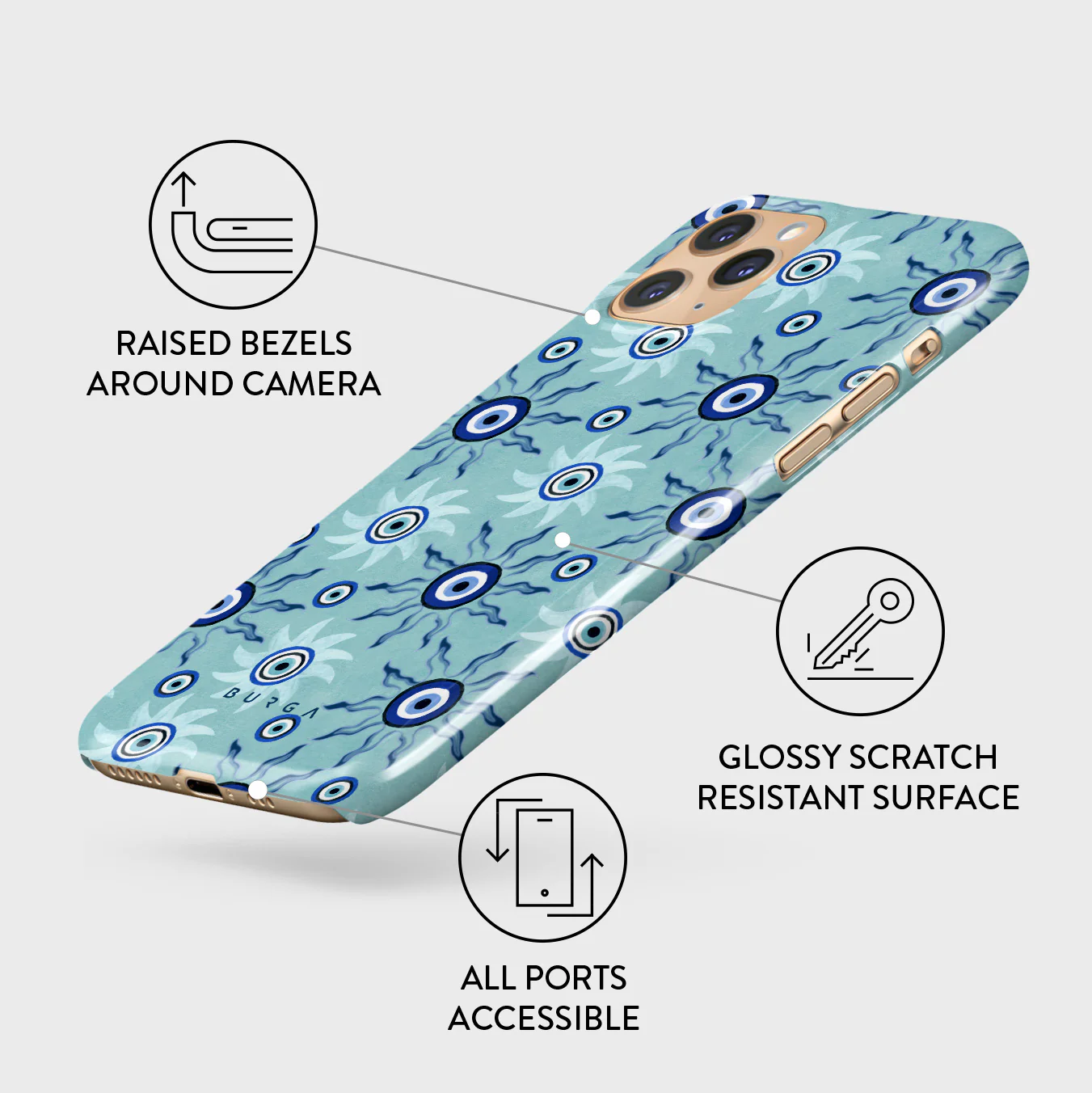 Blue Gaze - iPhone 11 Pro Max Case - Image 3