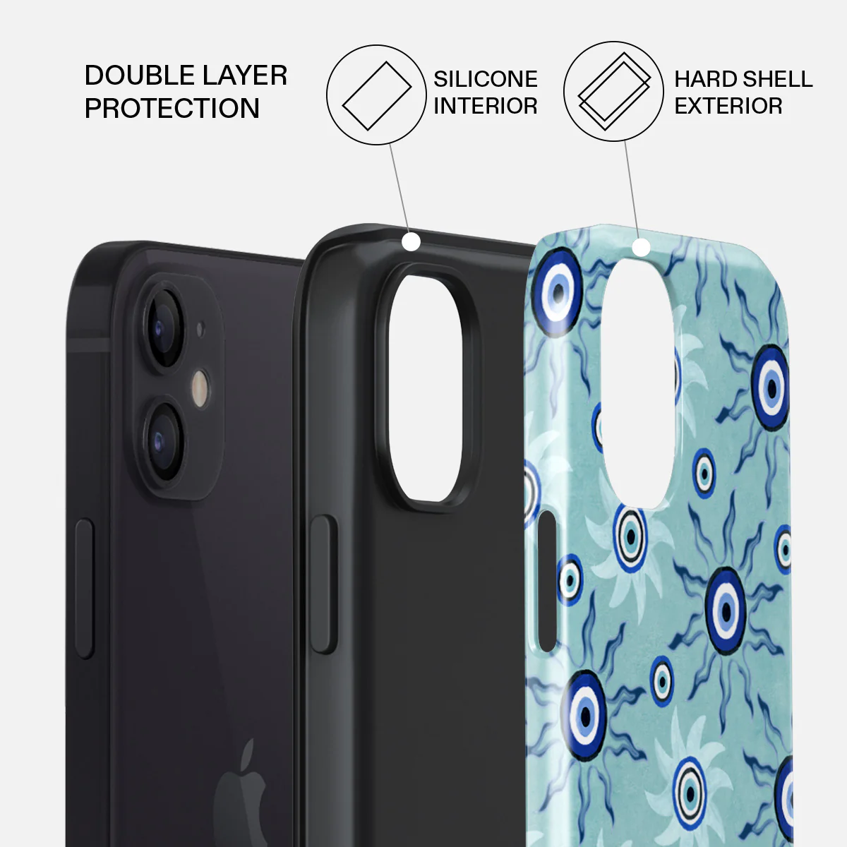 Blue Gaze - iPhone 12 Case - Image 2
