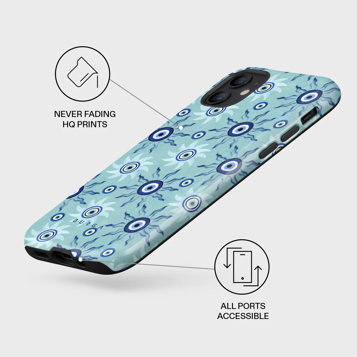 Blue Gaze - iPhone 12 Mini Case - Image 7