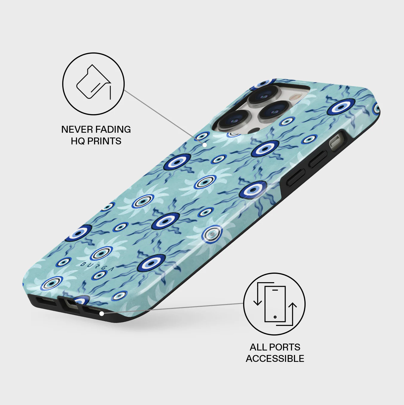 Blue Gaze - iPhone 14 Pro Max Case - Image 3