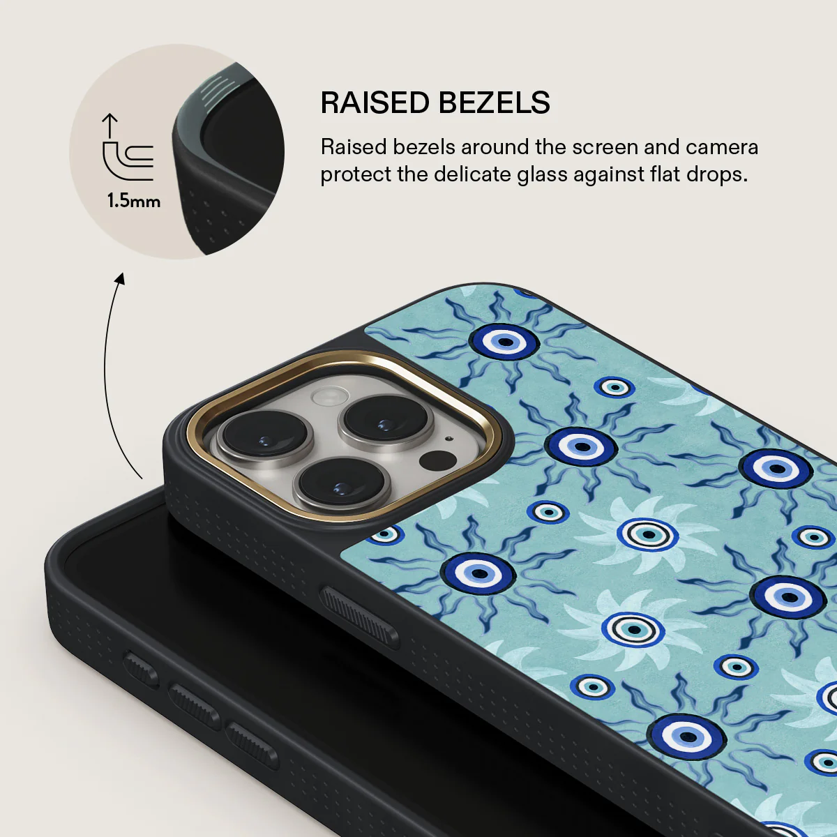Blue Gaze - iPhone 15 Pro Case - Image 8