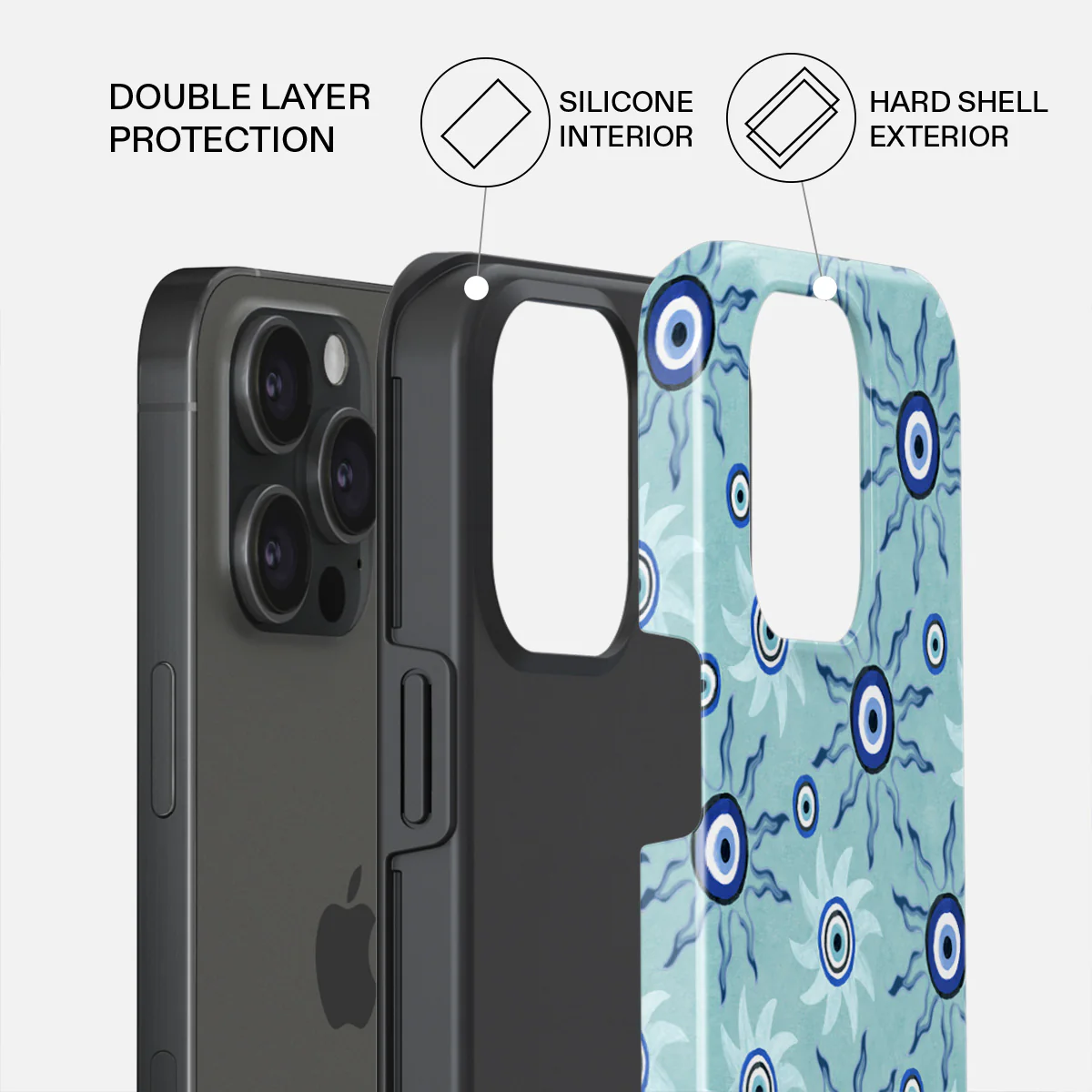 Blue Gaze - iPhone 15 Pro Max Case - Image 2