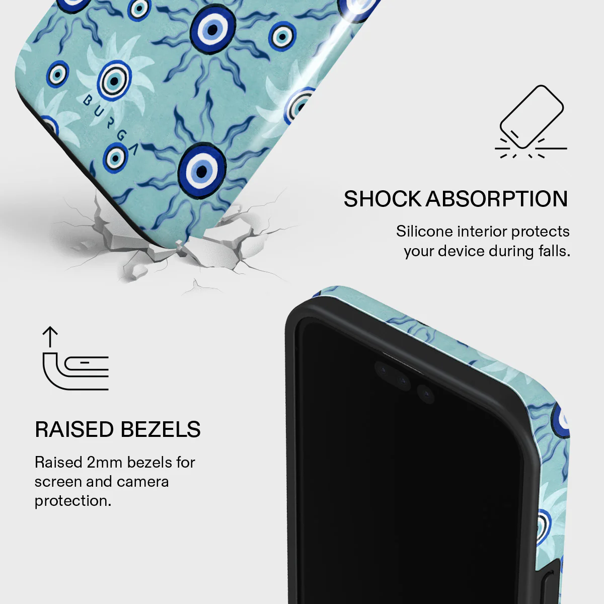 Blue Gaze - iPhone 15 Pro Max Case - Image 4