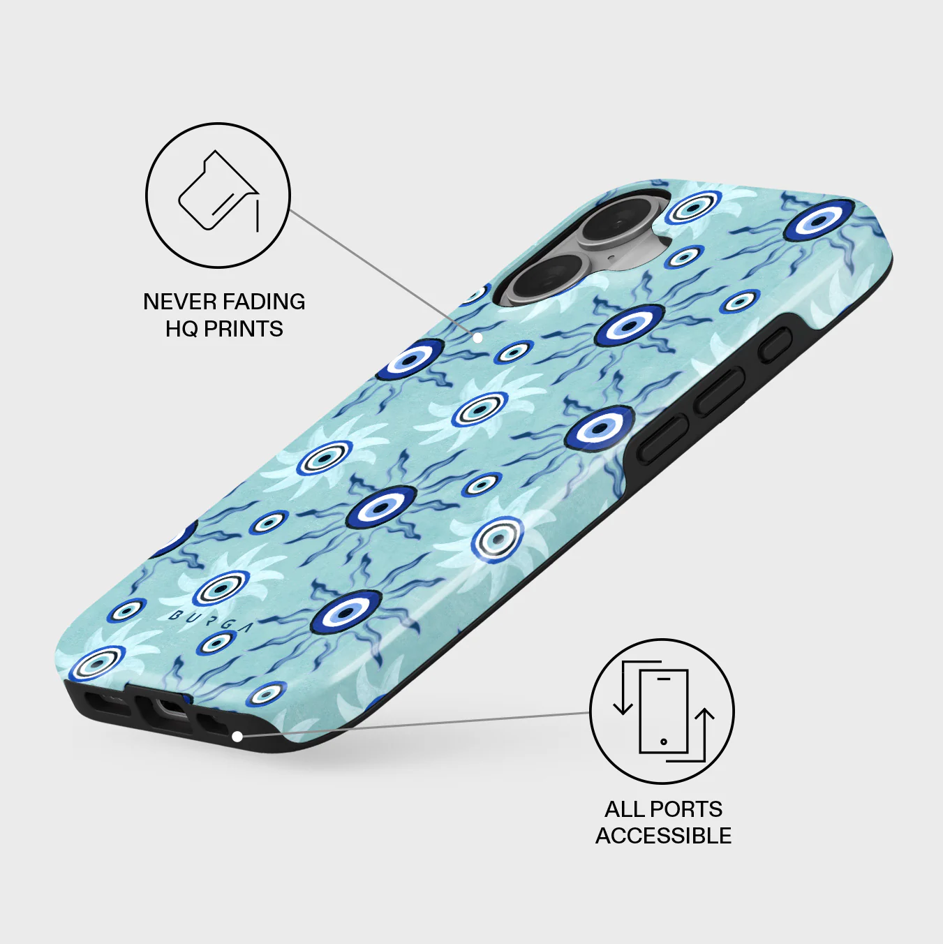 Blue Gaze - iPhone 16 Case - Image 3
