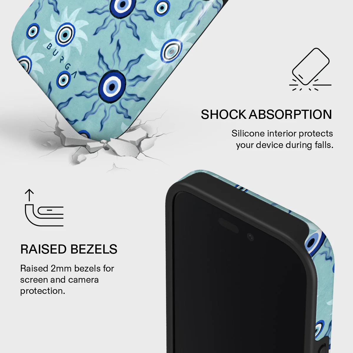 Blue Gaze - iPhone 16 Case - Image 4