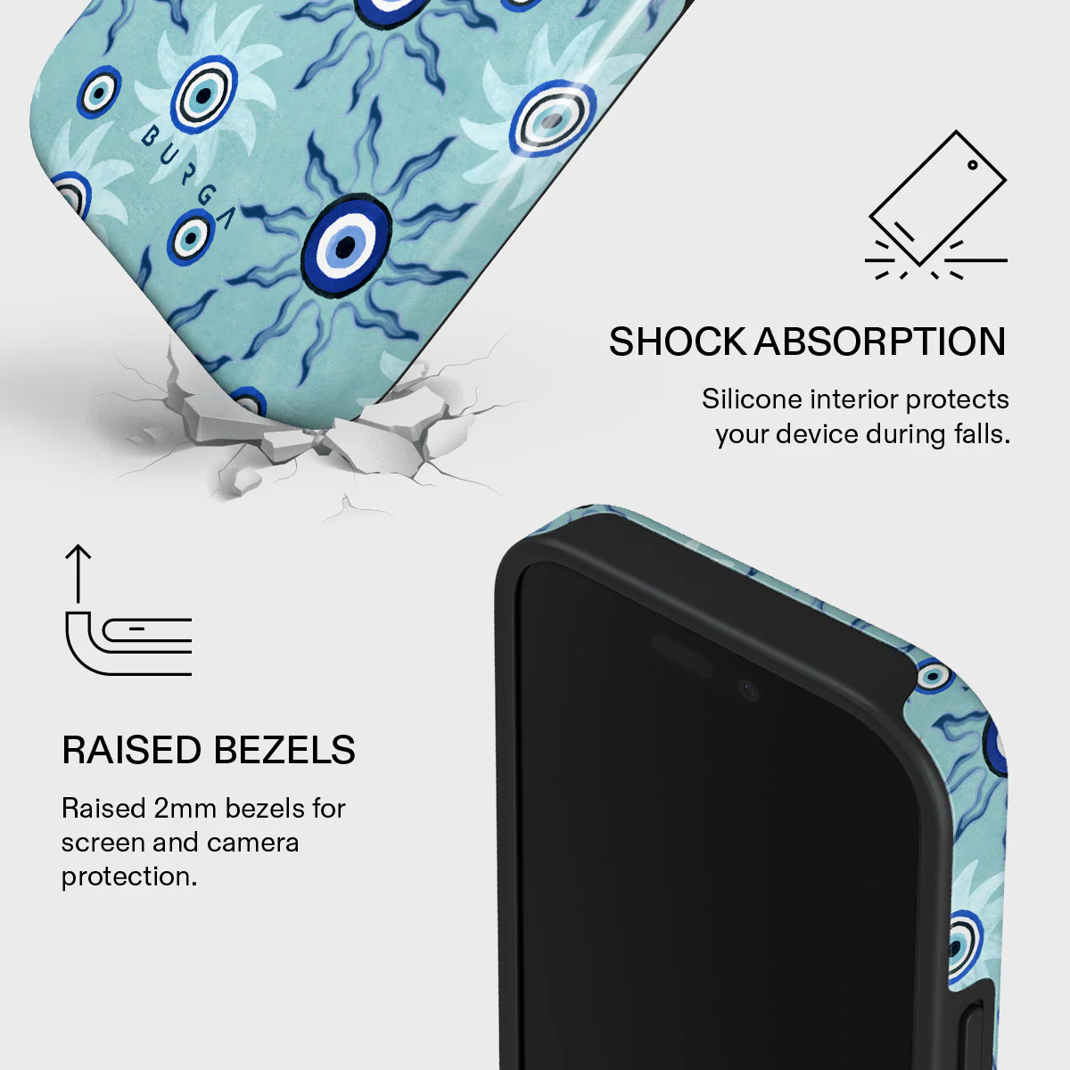 Blue Gaze - iPhone 16 Pro Case - Image 4