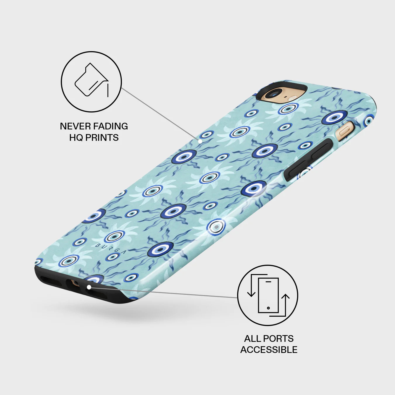 Blue Gaze - iPhone 7 / iPhone 8 Case - Image 3