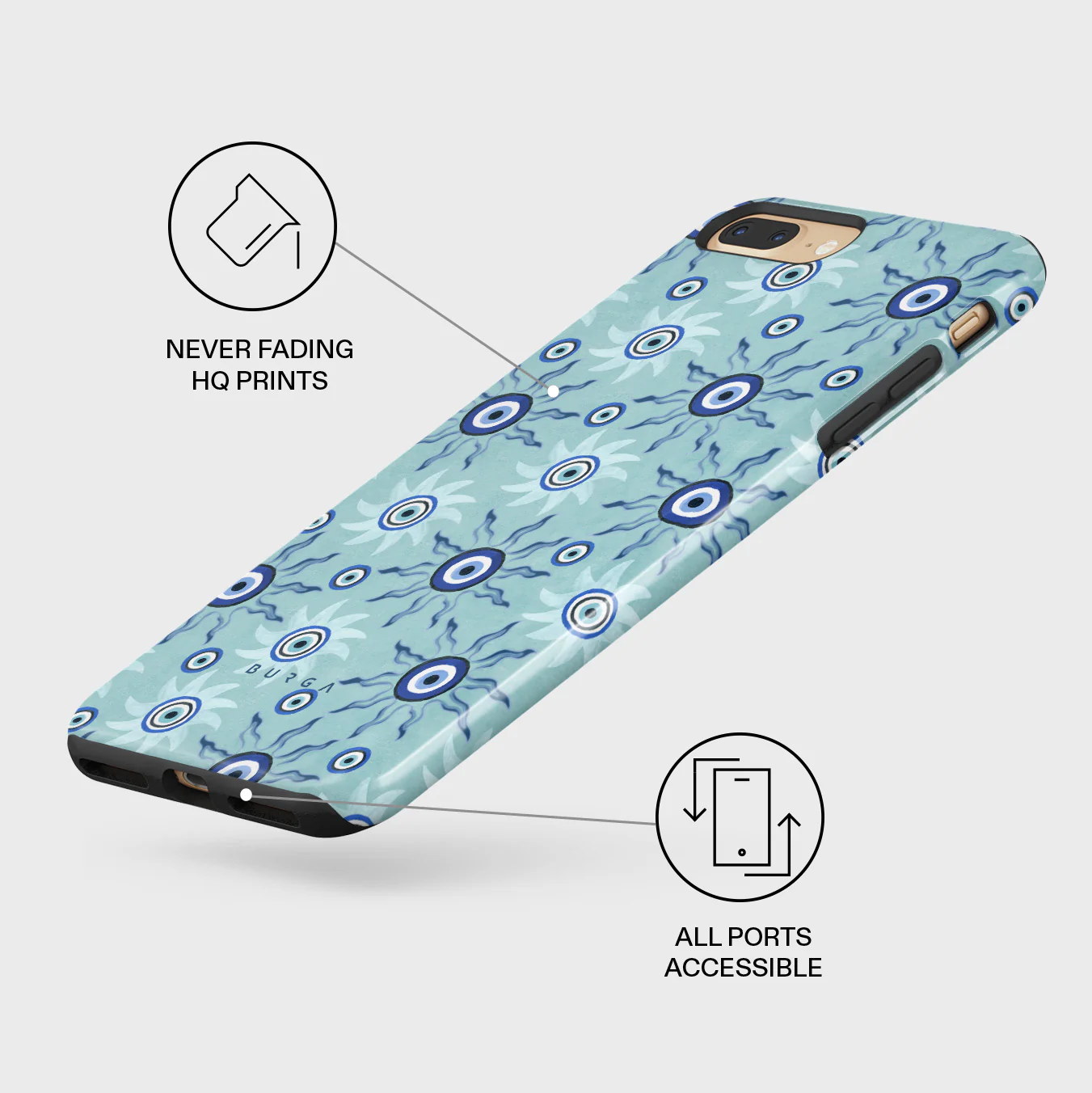 Blue Gaze - iPhone 7 Plus / 8 Plus Case - Image 7