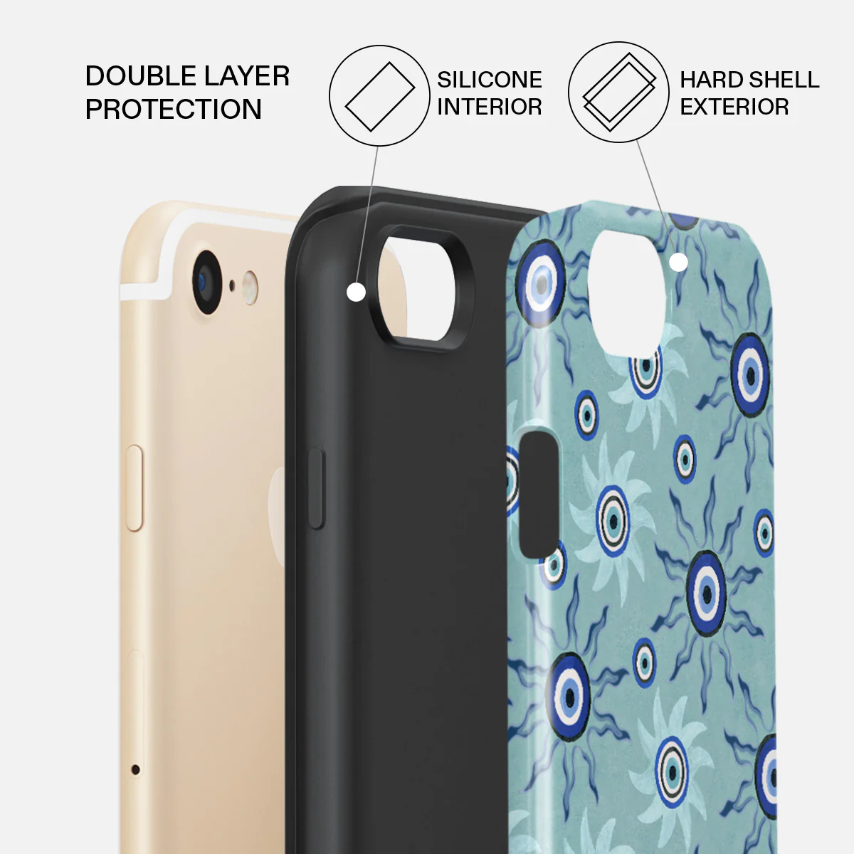 Blue Gaze - iPhone SE (2022) Case - Image 2
