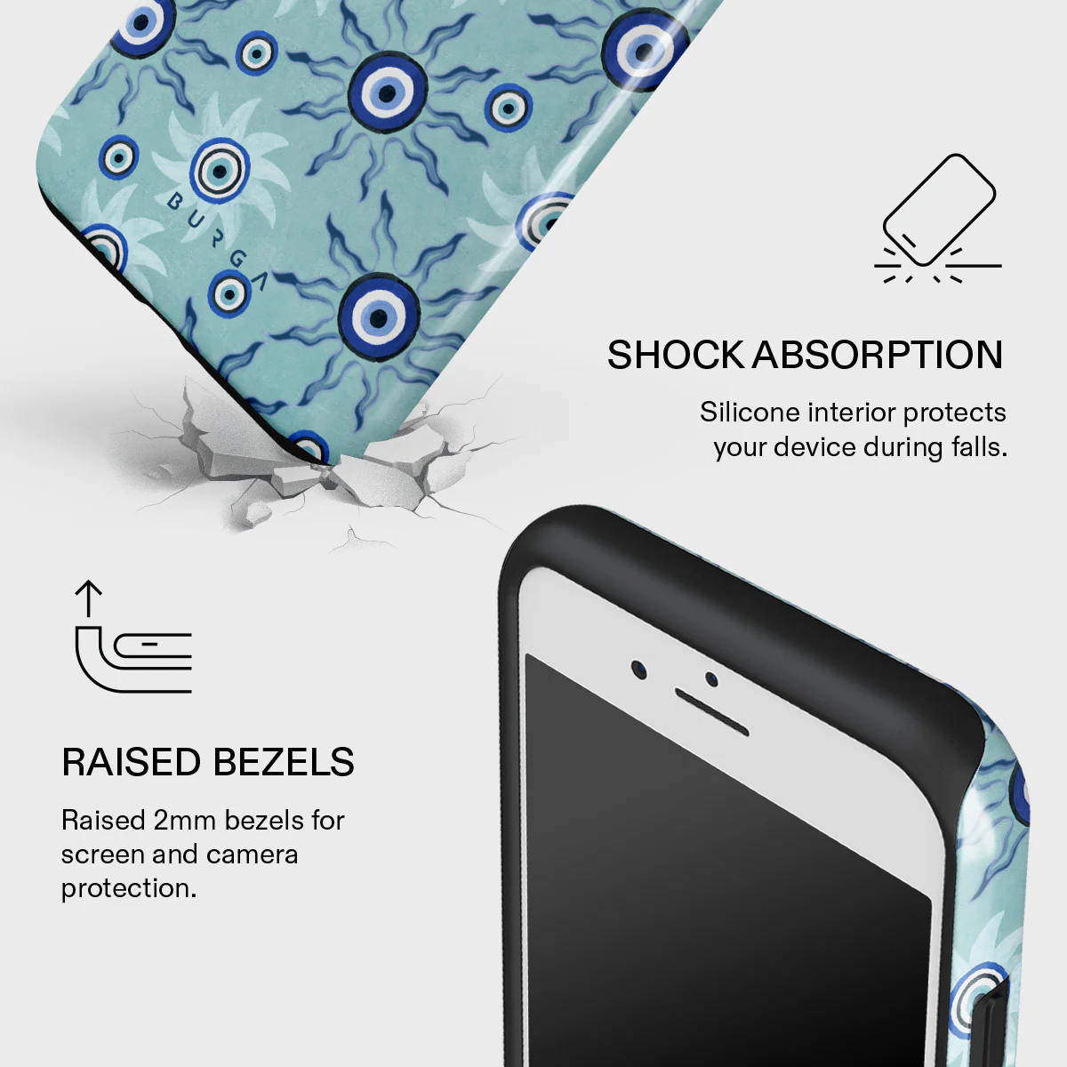 Blue Gaze - iPhone SE (2022) Case - Image 4
