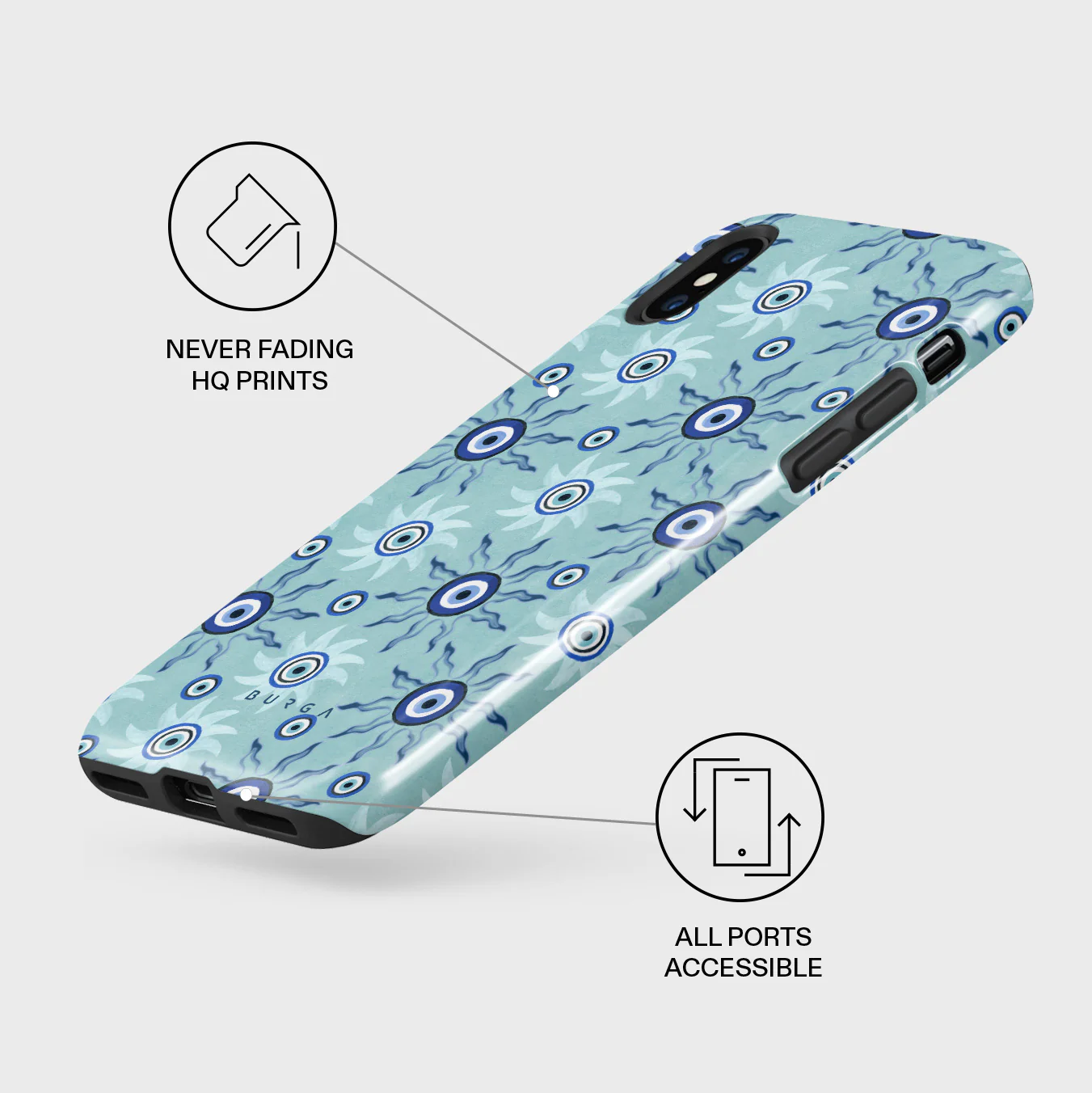 Blue Gaze - iPhone XS Max Case - Image 7
