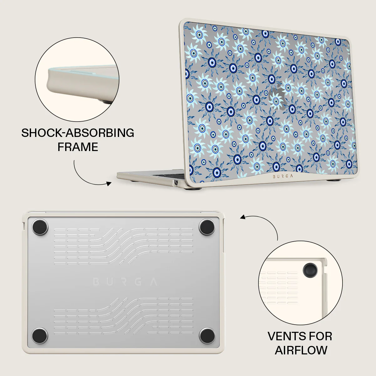Blue Gaze - Macbook Case - Image 8