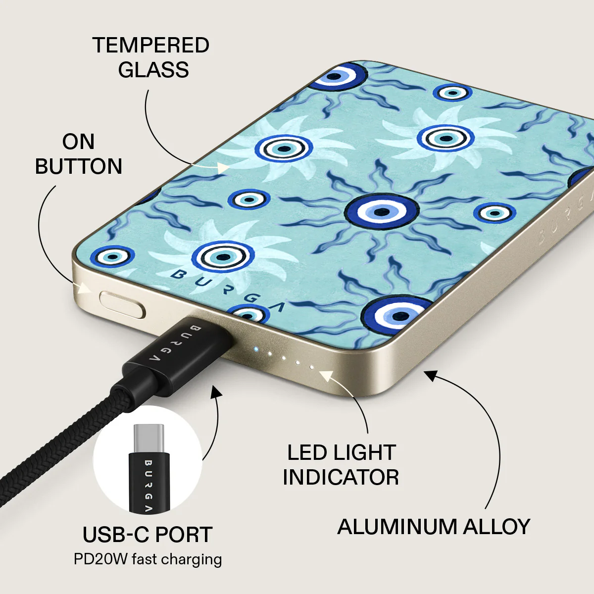 Blue Gaze - Magnetic Power Bank - Image 10