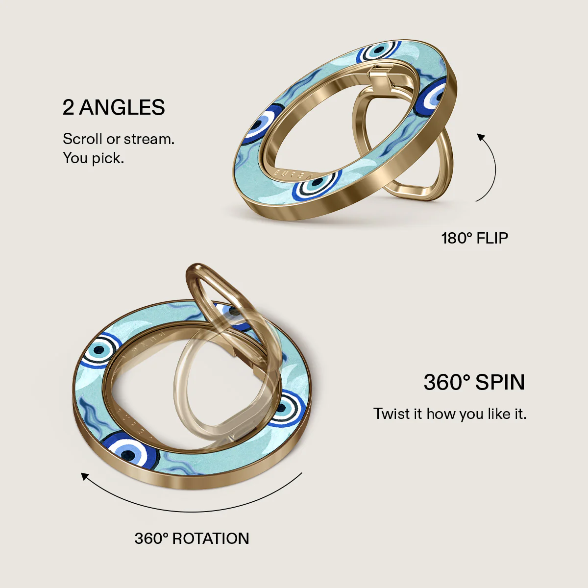Blue Gaze - Magnetic Ring Holder - Image 7