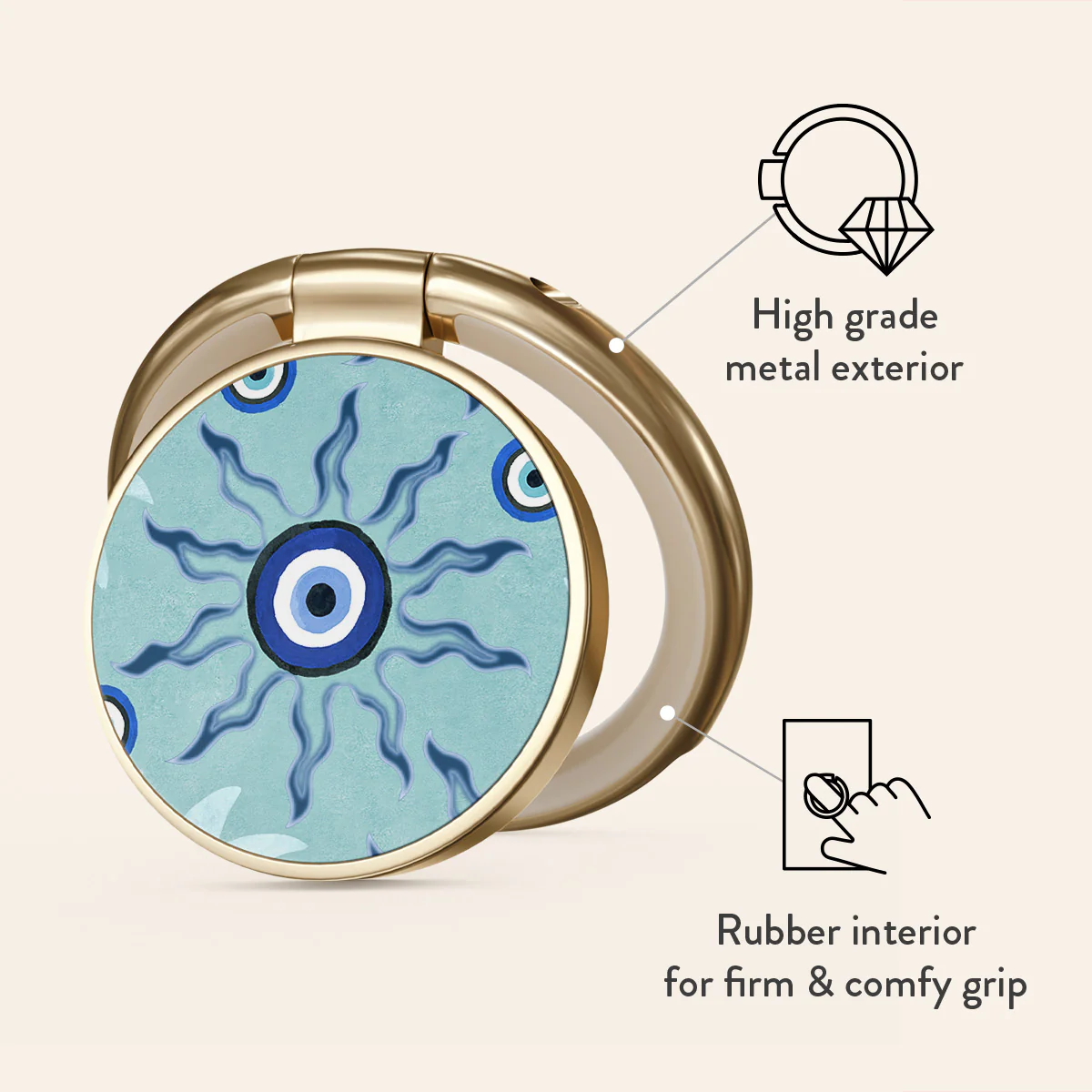 Blue Gaze - Adhesive Ring Holder - Image 7