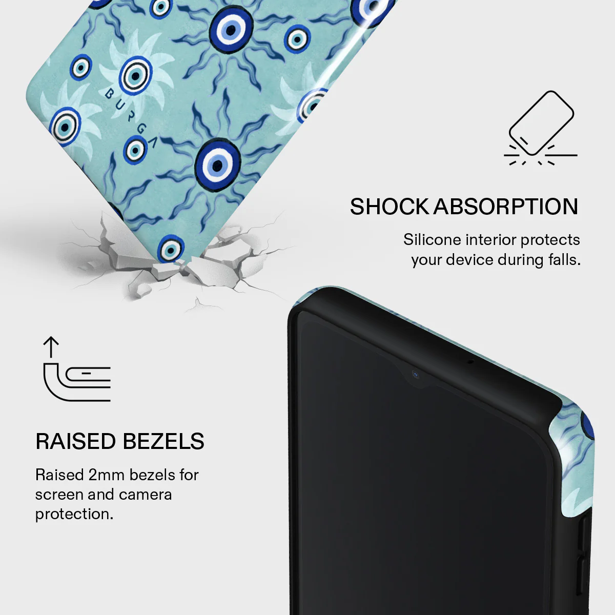 Blue Gaze - Samsung Galaxy A12 4G Case - Image 4