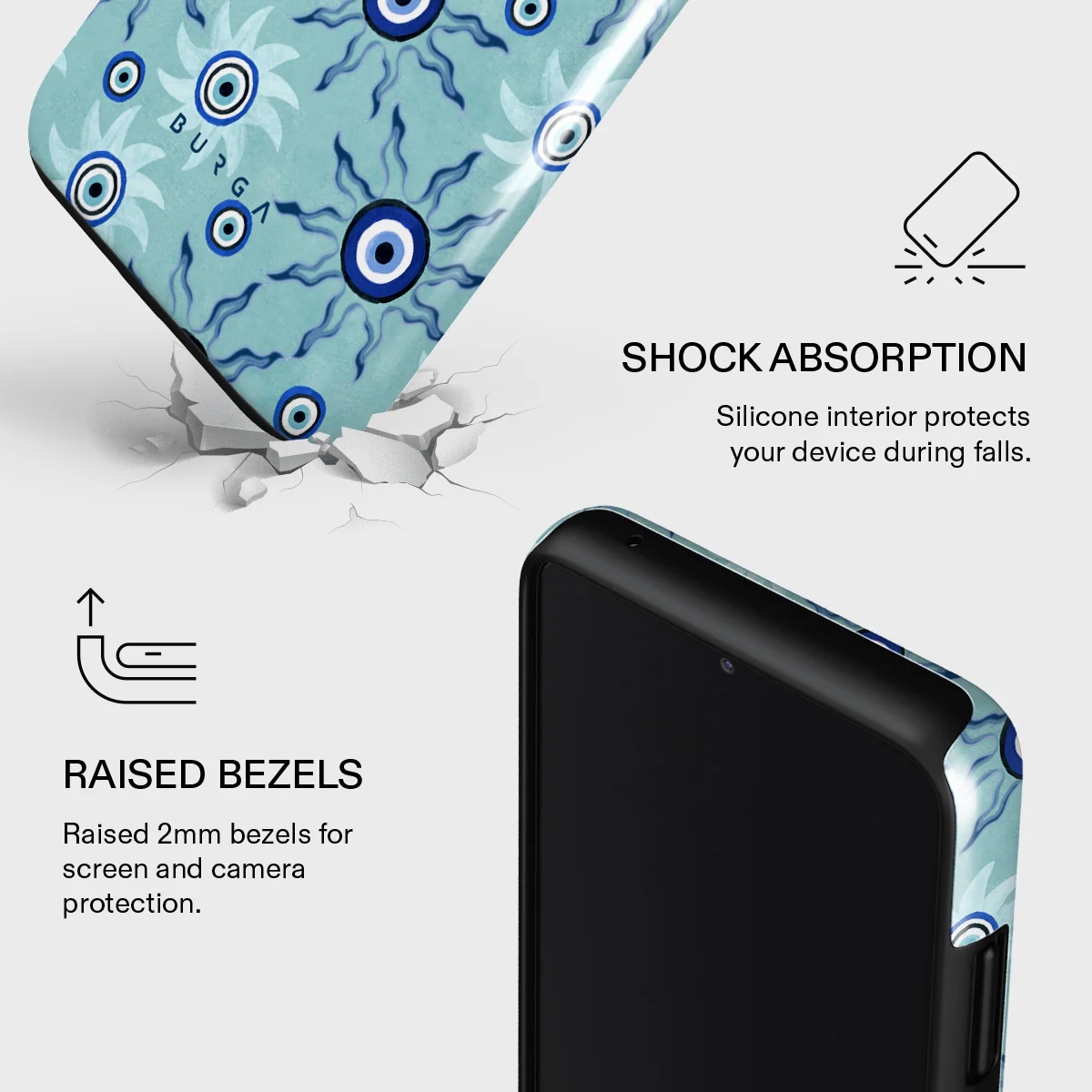 Blue Gaze - Samsung Galaxy A22 5G Case - Image 4