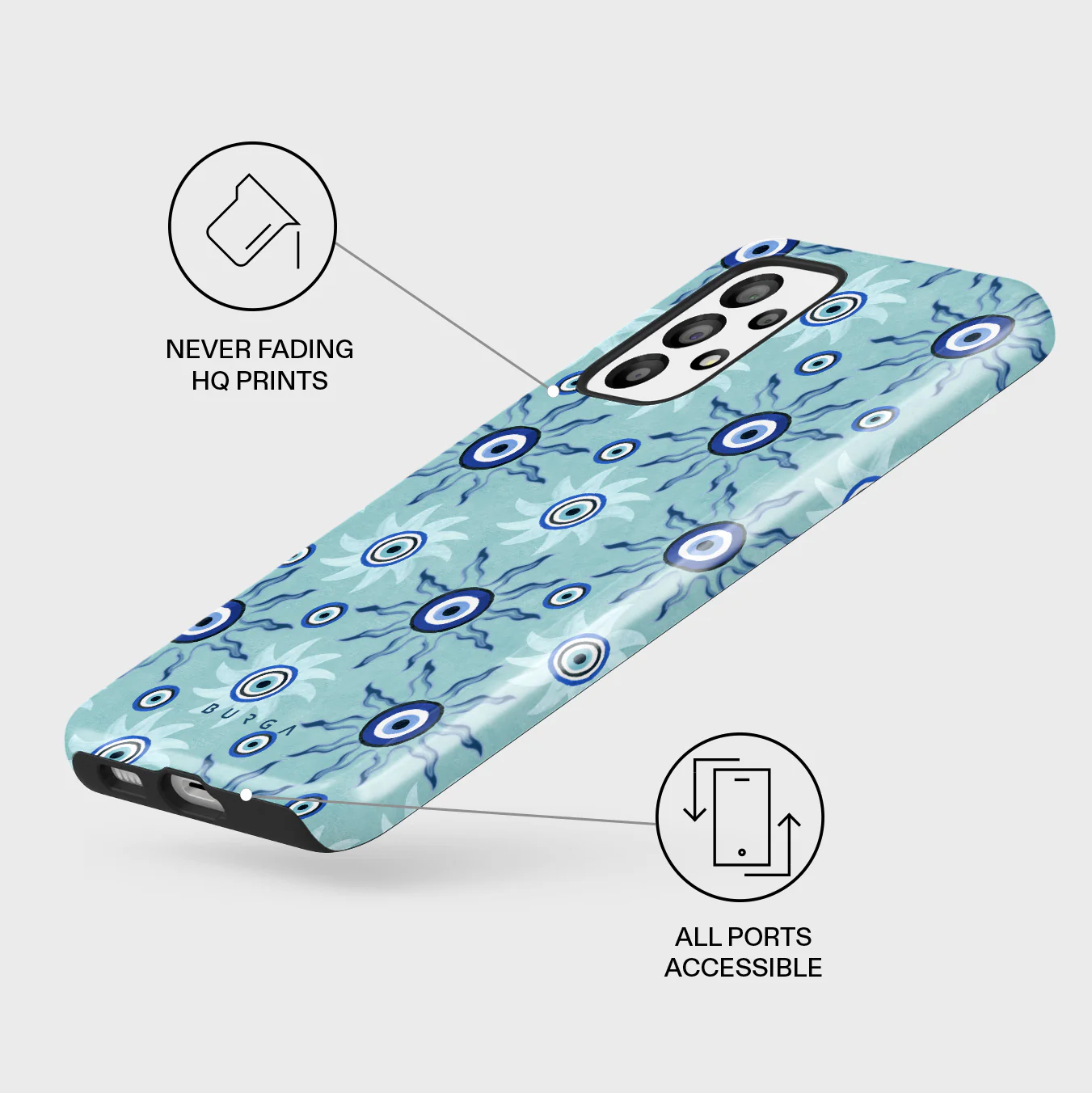 Blue Gaze - Samsung Galaxy A33 Case - Image 3