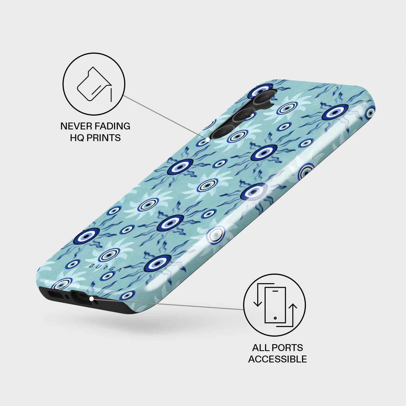 Blue Gaze - Samsung Galaxy A34 Case - Image 3