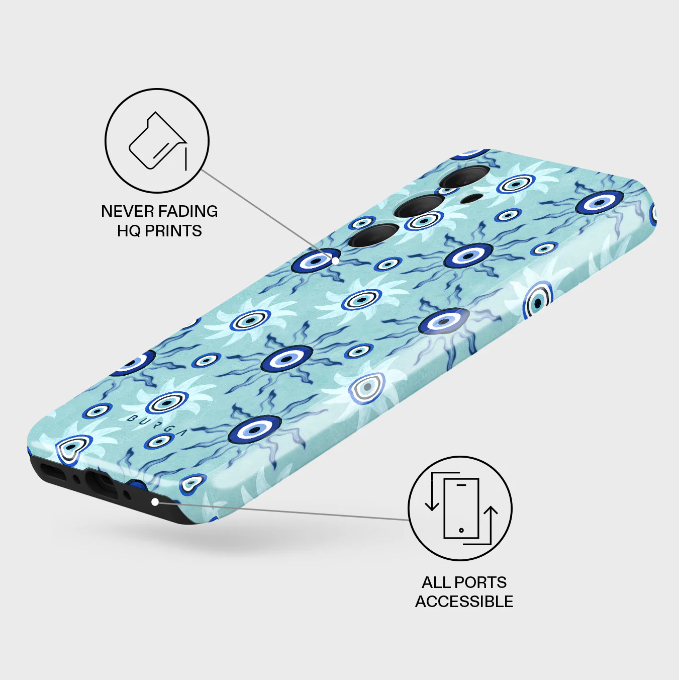Blue Gaze - Samsung Galaxy A35 Case - Image 3