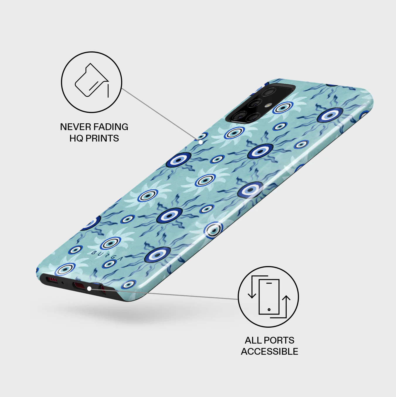Blue Gaze - Samsung Galaxy A51 4G Case - Image 3