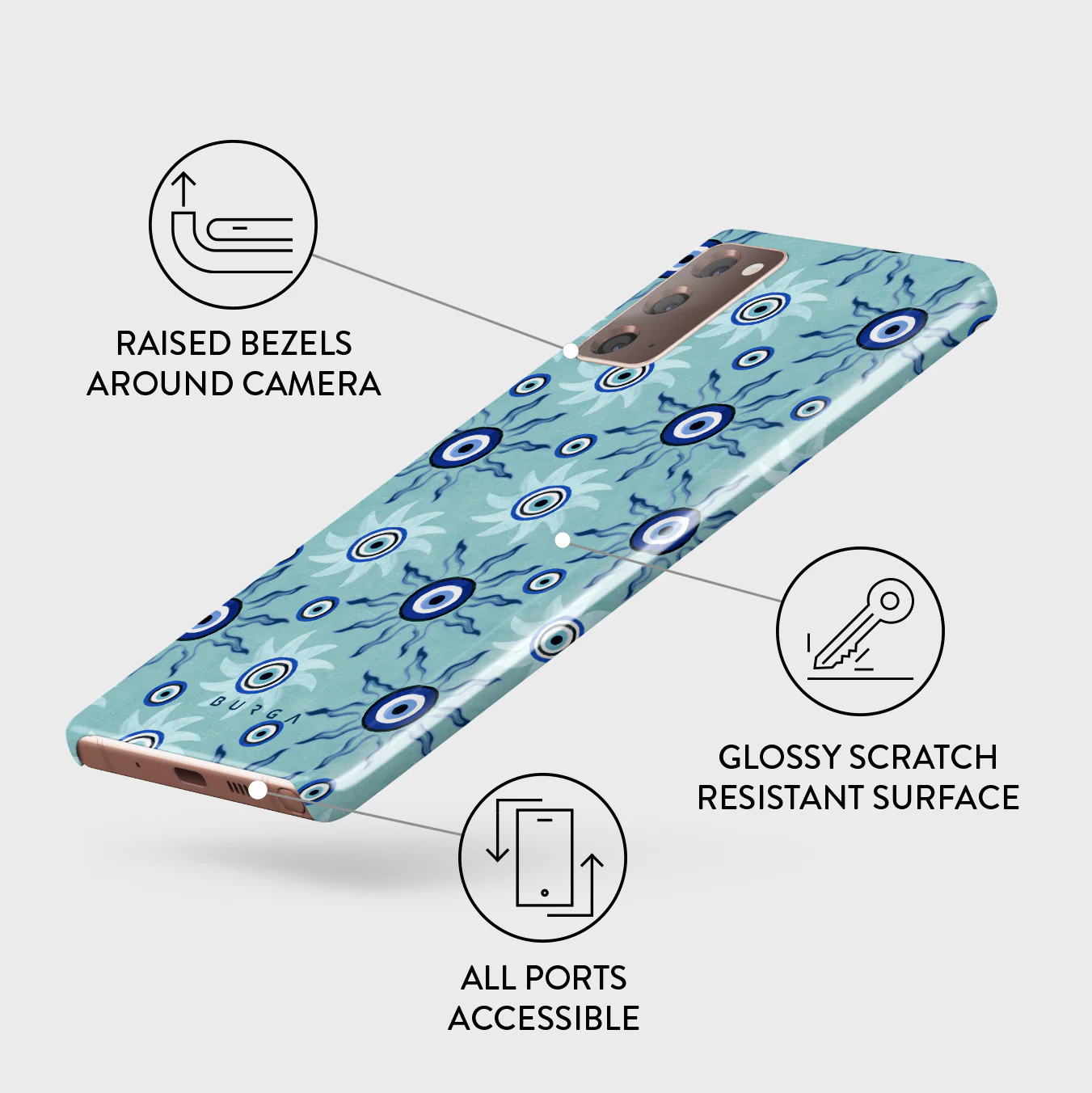 Blue Gaze - Samsung Galaxy Note 20 4G / 5G Case - Image 3