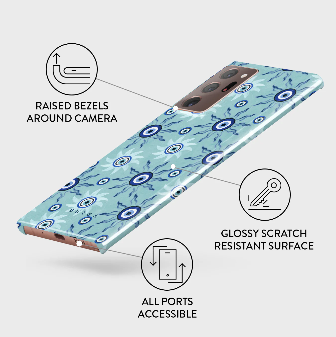 Blue Gaze - Samsung Galaxy Note 20 Ultra 4G / 5G Case - Image 3