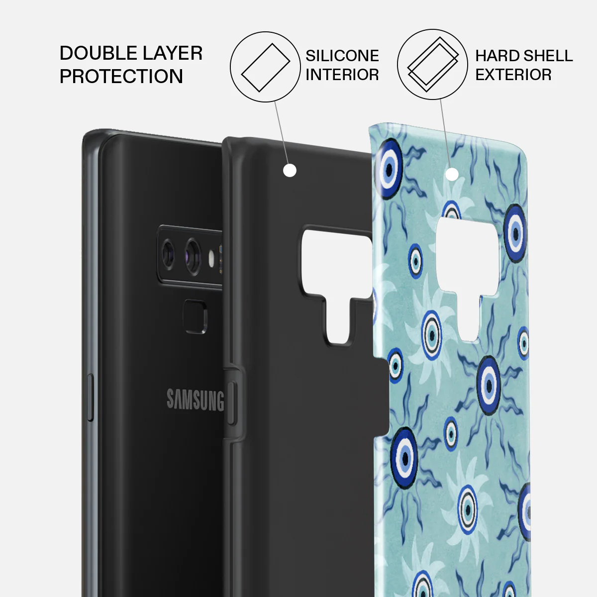 Blue Gaze - Samsung Galaxy Note 9 Case - Image 6