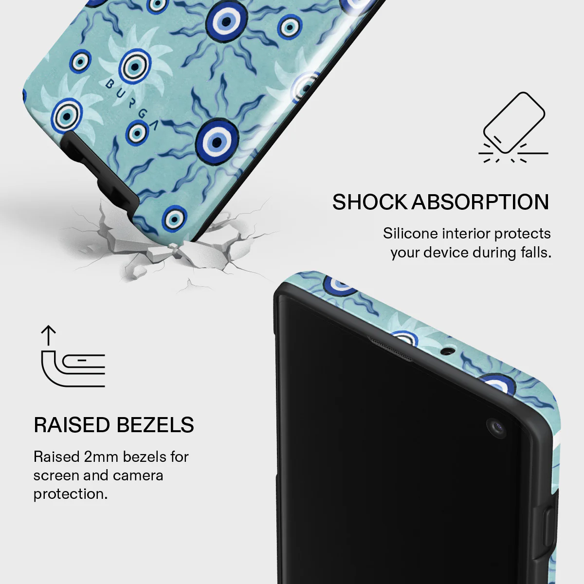 Blue Gaze - Samsung Galaxy S10 4G Case - Image 4
