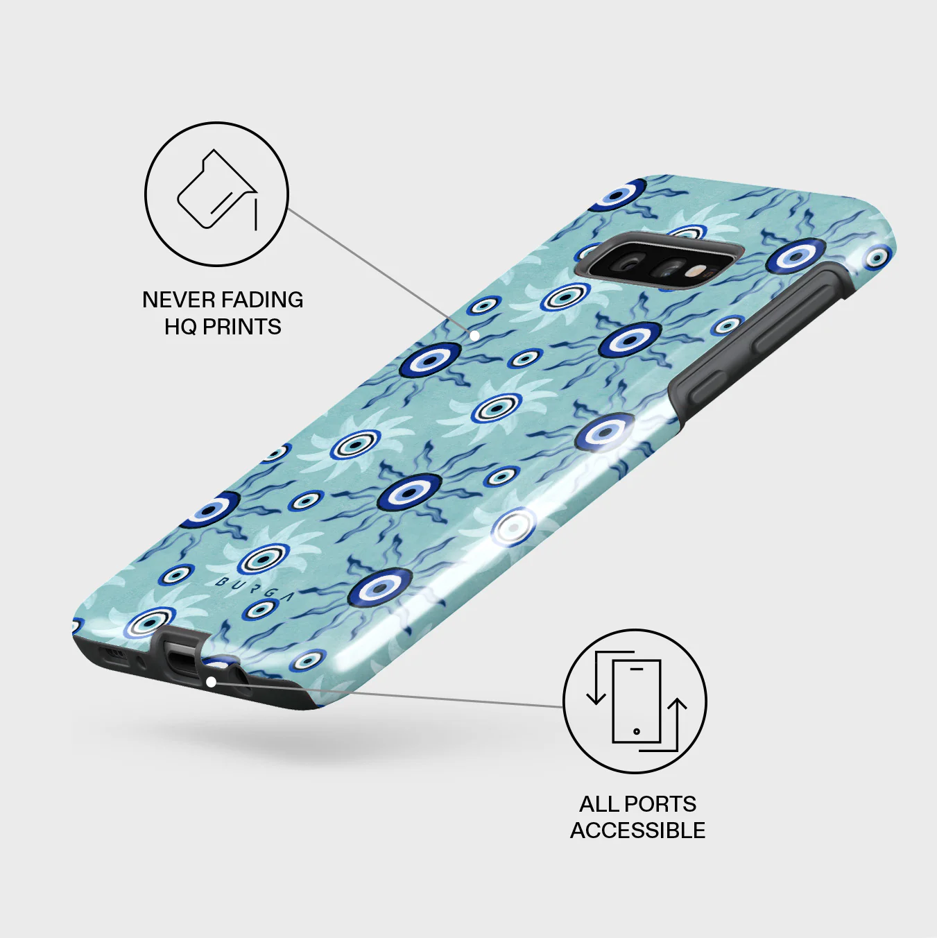 Blue Gaze - Samsung Galaxy S10E Case - Image 3
