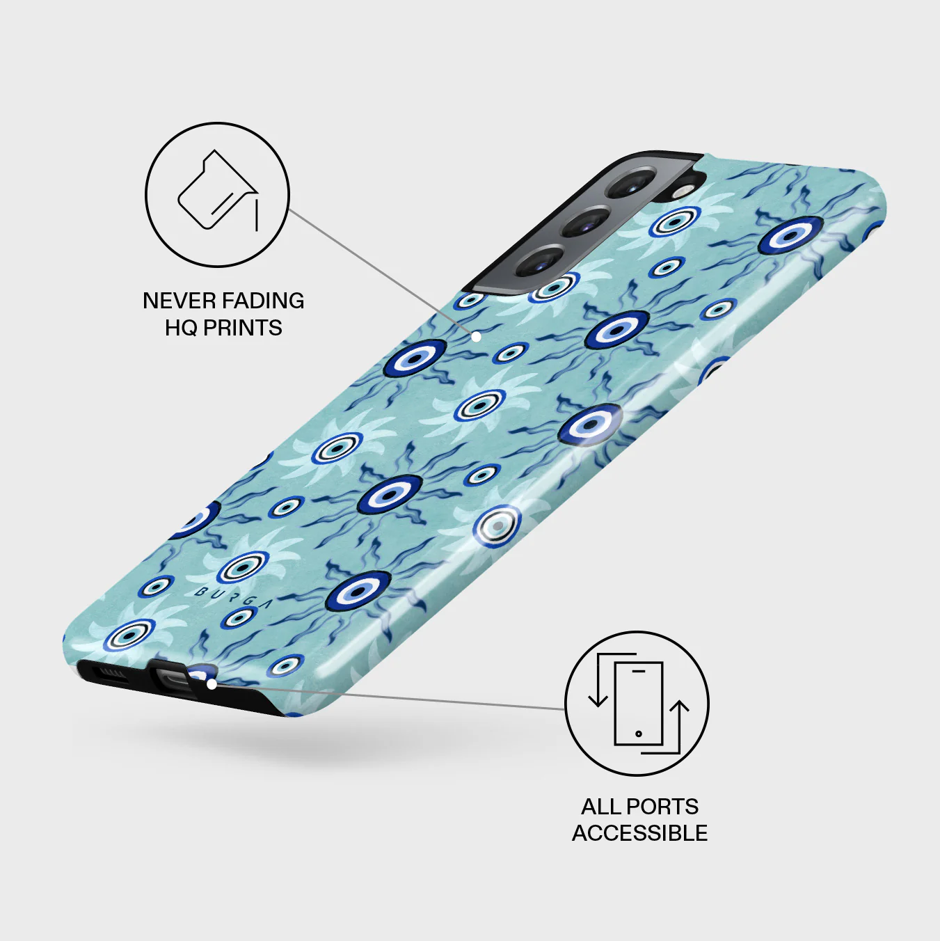 Blue Gaze - Samsung Galaxy S21 Case - Image 3