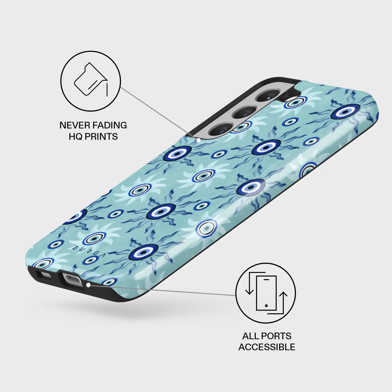 Blue Gaze - Samsung Galaxy S22 Plus Case - Image 3