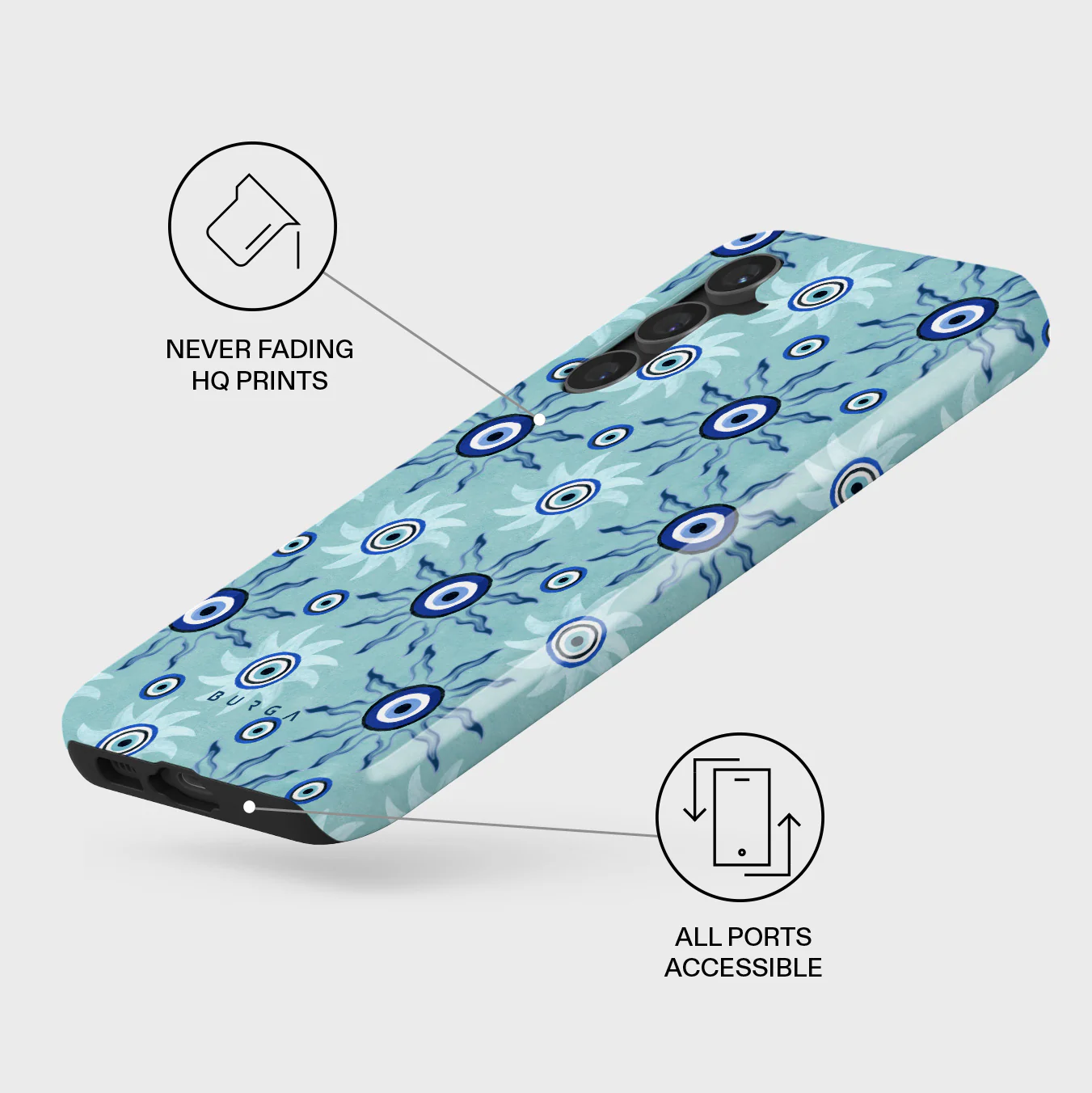 Blue Gaze - Samsung Galaxy S23 FE Case - Image 3