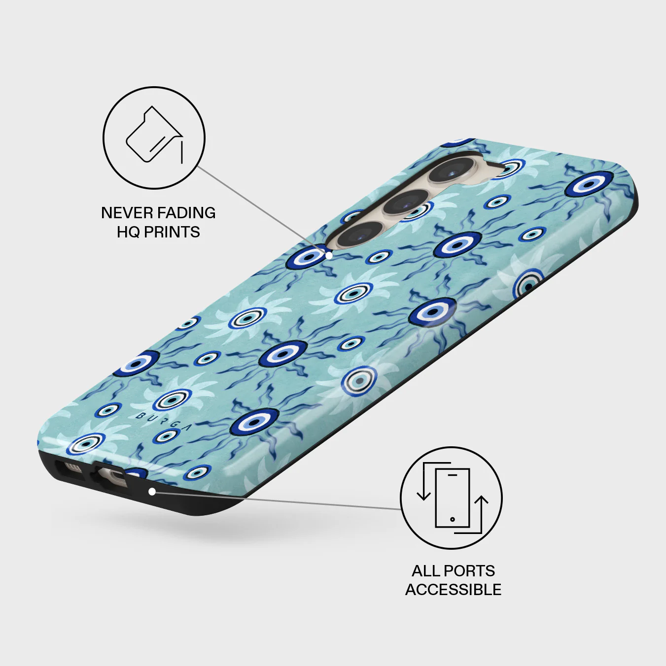 Blue Gaze - Samsung Galaxy S23 Plus Case - Image 3
