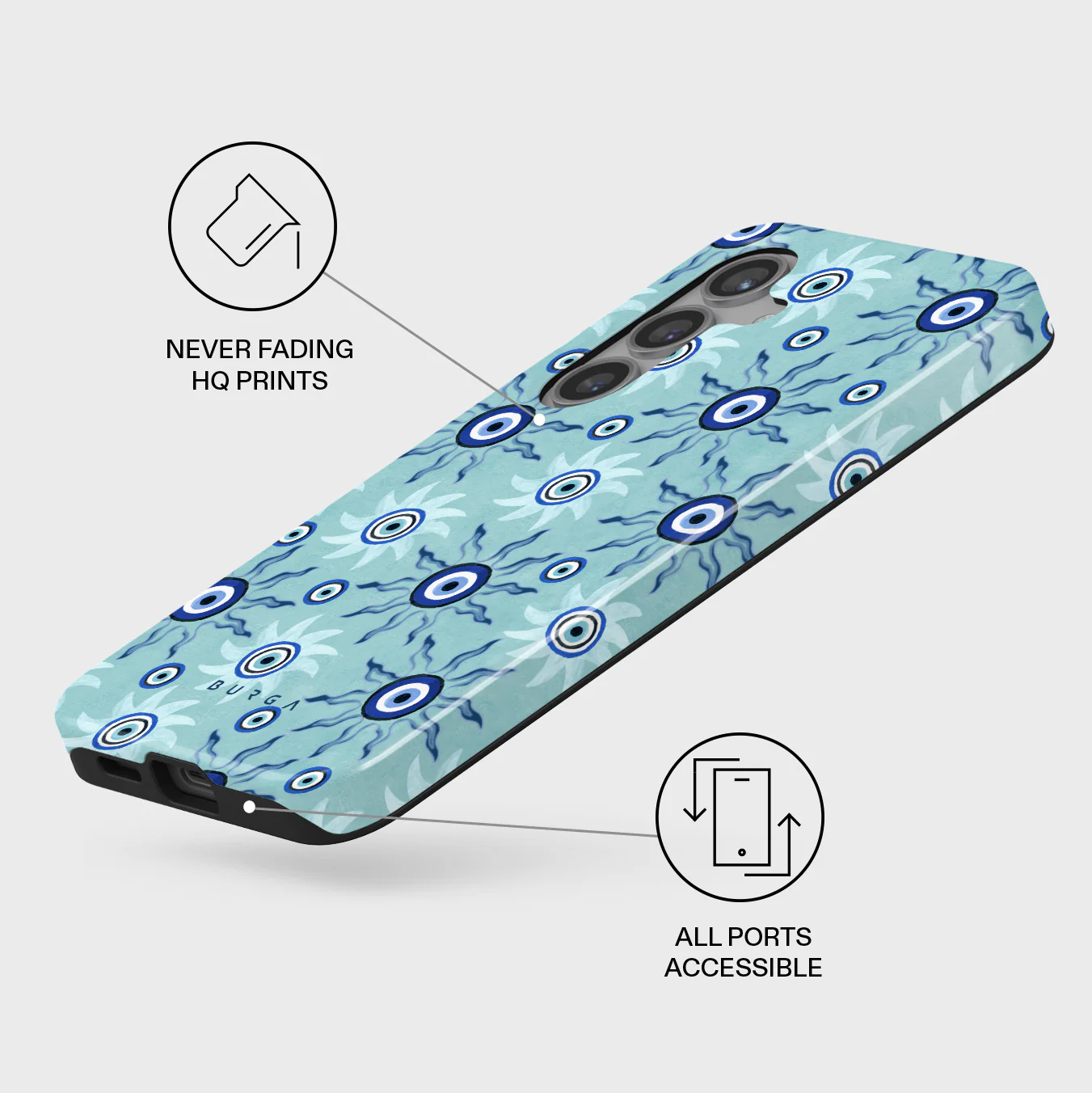 Blue Gaze - Samsung Galaxy S24 Case - Image 3